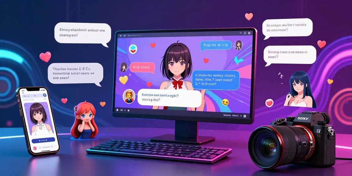 Engaging hentai AI chat scene featuring animated characters, vibrant interface, and lively interactions.
