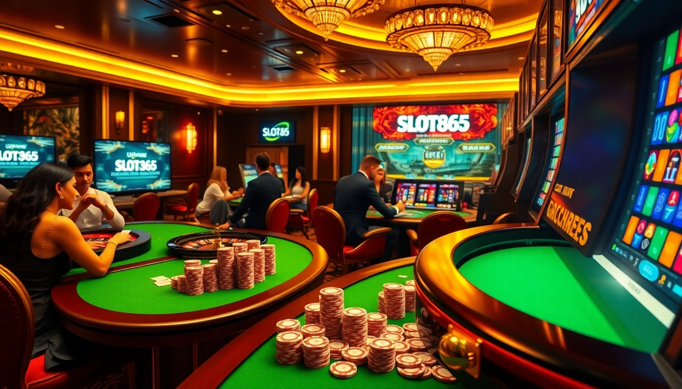 SLOT365 offers exciting gambling experiences with vibrant casino tables, thrilling slot machines, and engaging gameplay.