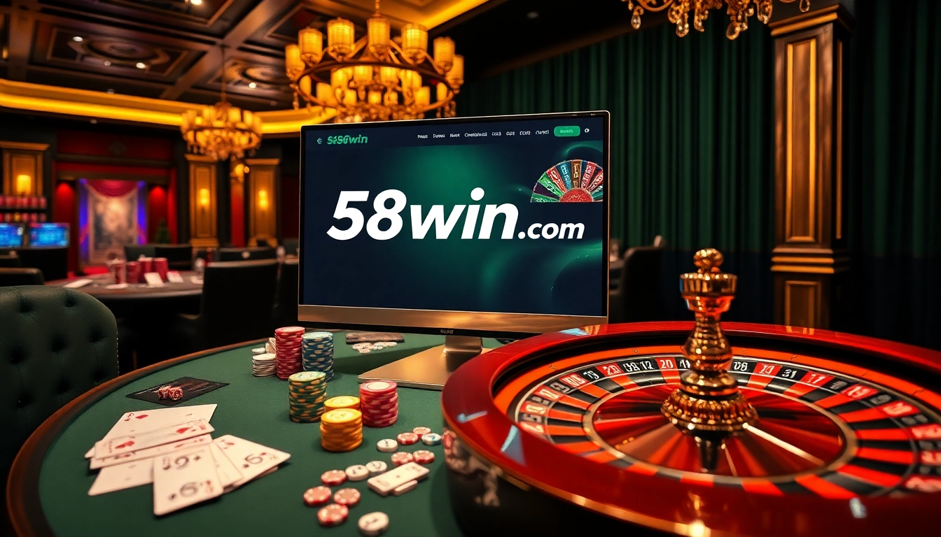 Engage in high-stakes gaming strategies on 58win com’s vibrant online casino interface.