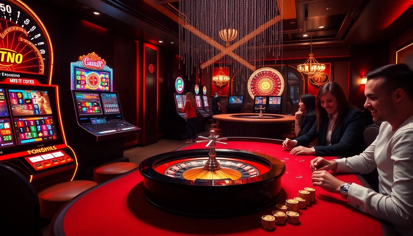 Experience the thrill of crypto online casinos with vibrant games and luxury ambiance.
