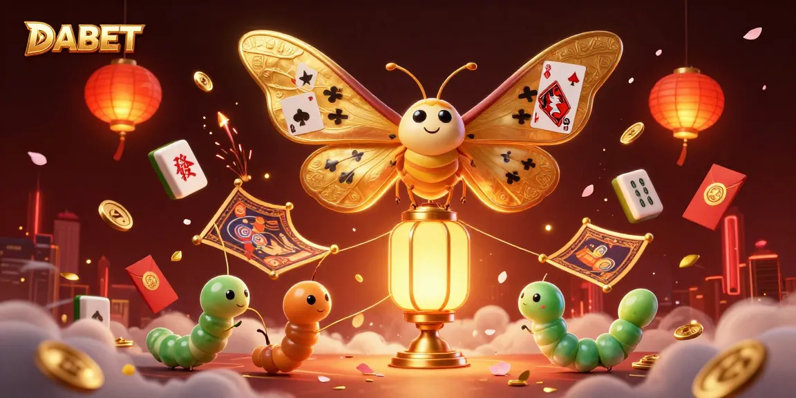 DABET offers exciting gaming experiences, highlighted by golden motifs and vibrant casino themes.