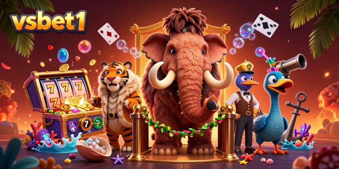 Experience the vibrant vsbet1 casino with characters, games, and an inviting atmosphere.
