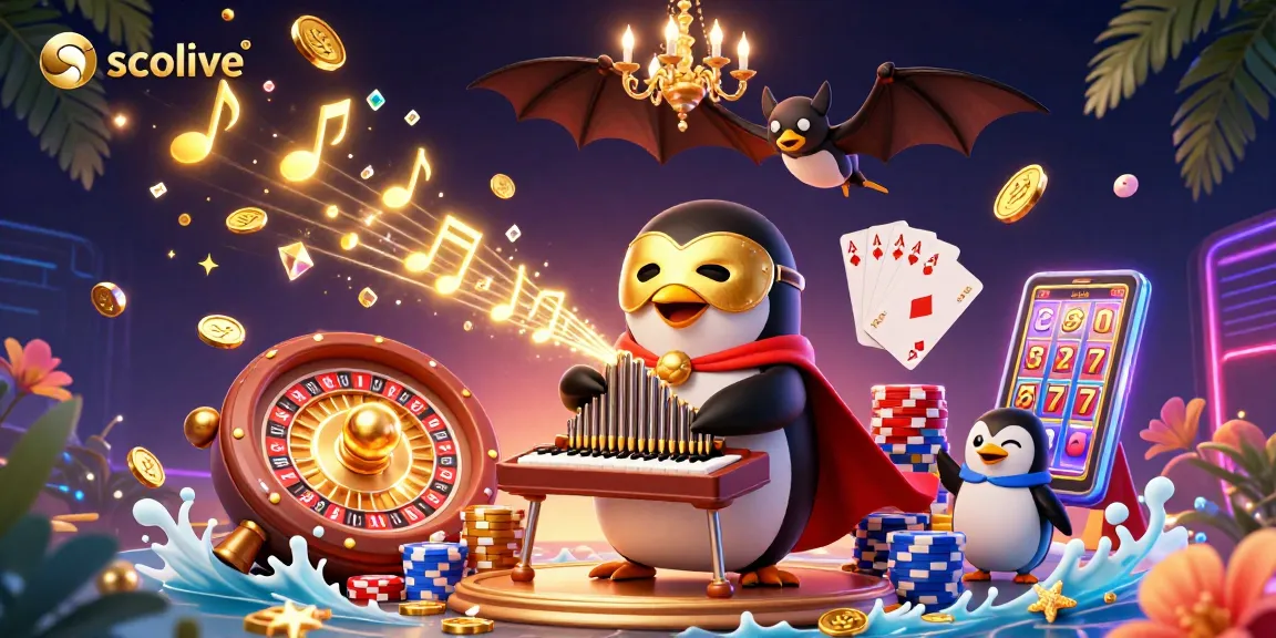 Engage with Socolive's thrilling action in a vibrant 3D casino scene filled with coins and games.