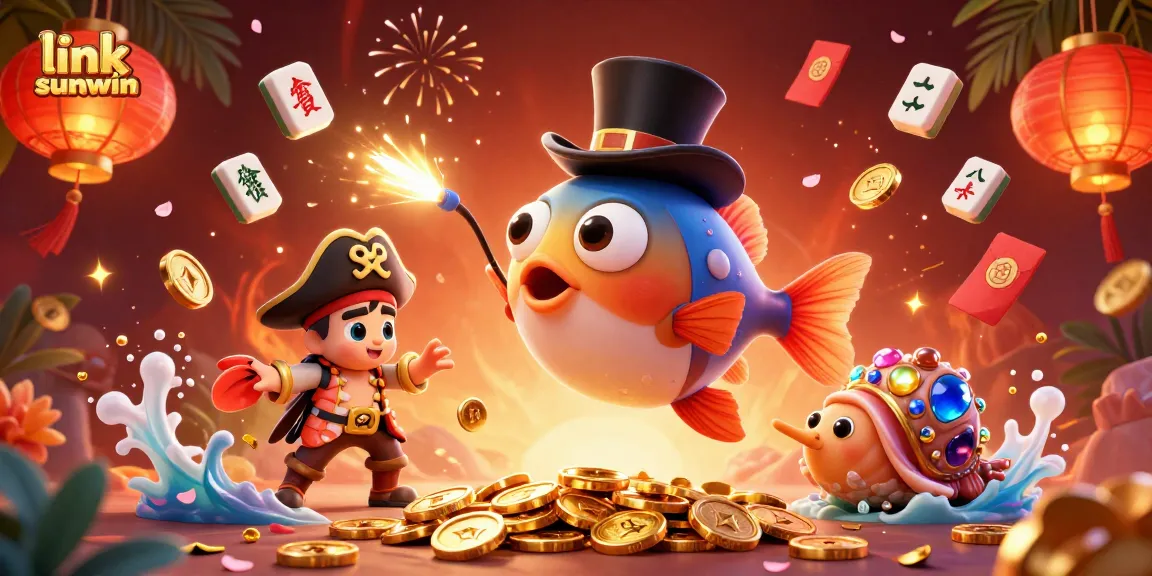 Experience the thrill with link sunwin as you dive into a vibrant casino atmosphere featuring unique characters.