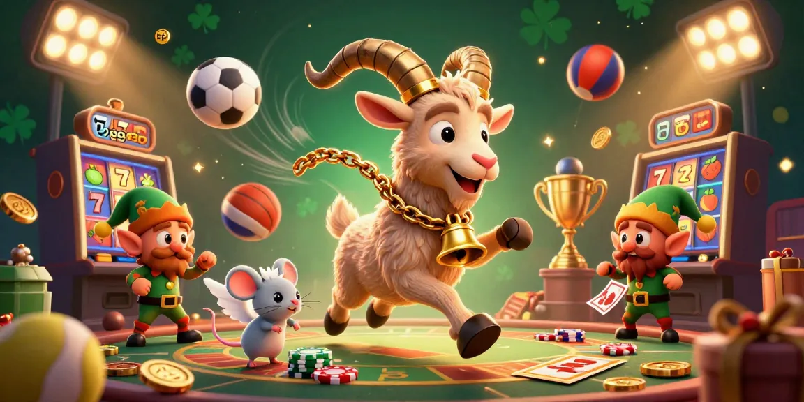 Experience the thrill of gaming with lucky88 app in an exciting casino scene featuring Krampus, angel mouse, and mischievous gremlins.
