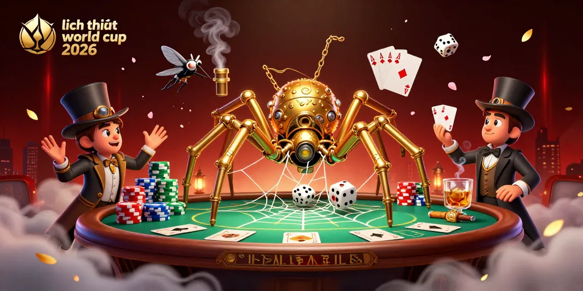 Engage with the latest lịch thi đấu world cup 2026 updates in this visually rich 3D casino-themed illustration.